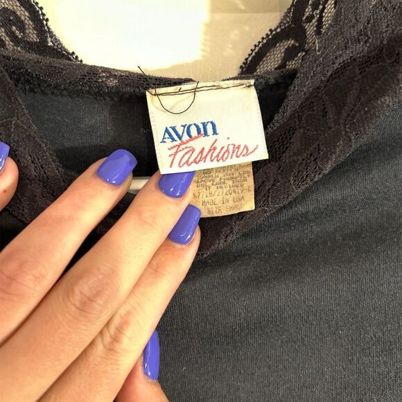 Elegant Black Lace Detail Dress by Avon Fashions - Picture 3 of 5